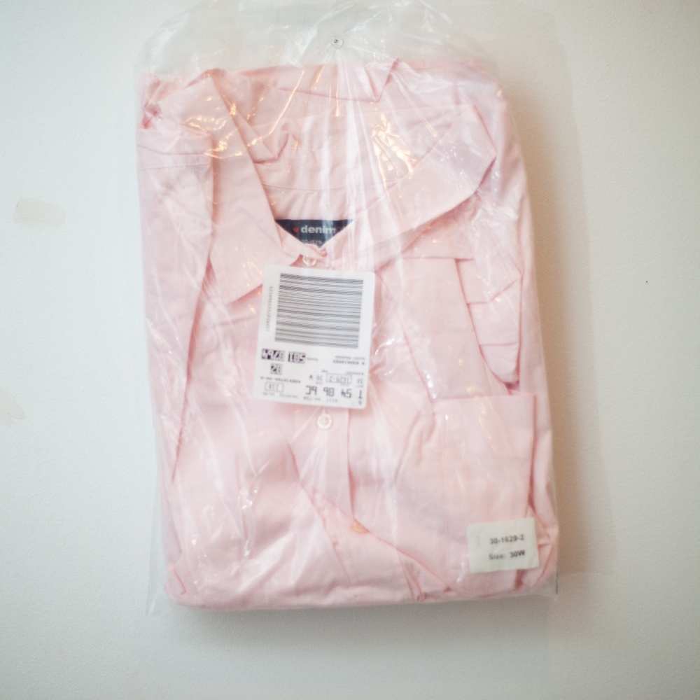 Women's Plus Pink Button Down 30w